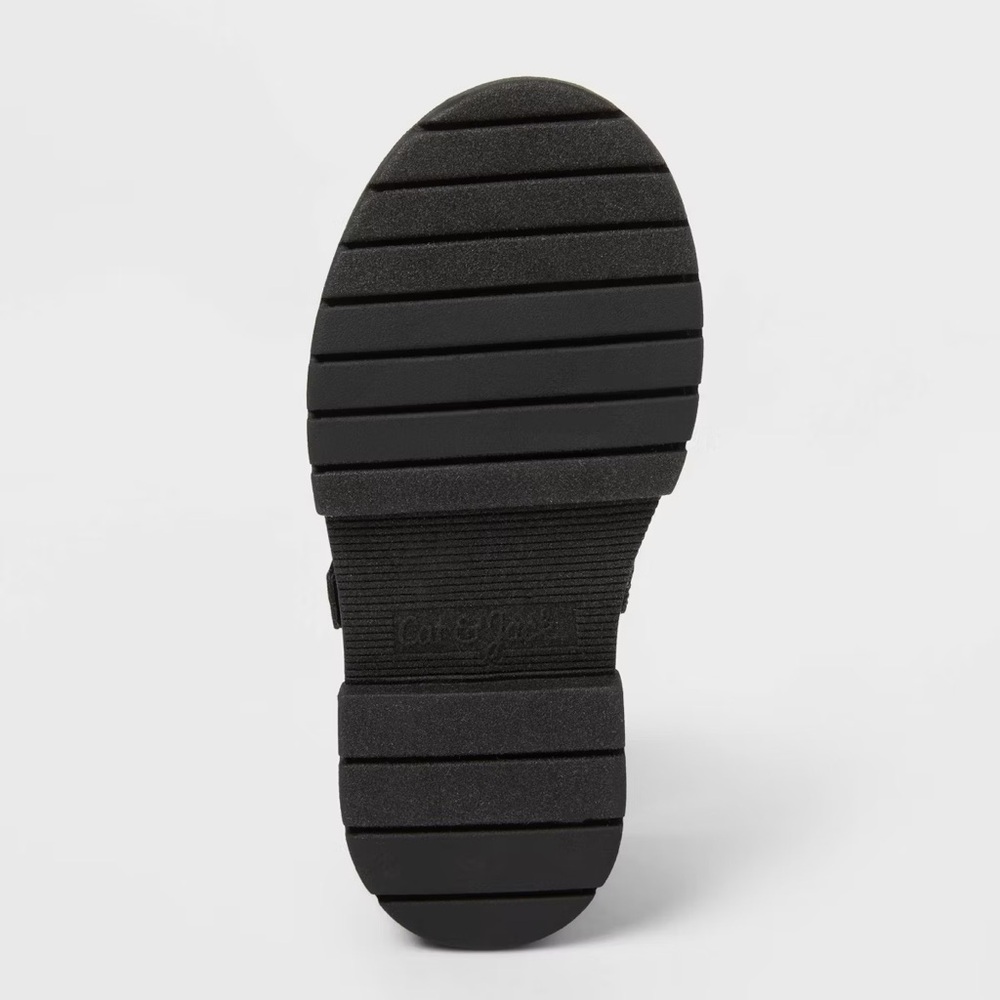 Toddler Bridget Bow Mary Jane Flats - Cat & Jack™ Black size 12T - Picture 4 of 4